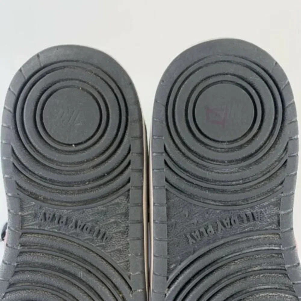 Nike Court Borough Mid 2 Basketball Youth Size 4.5 Black Pink Yellow CD7782-002 - Picture 9 of 10